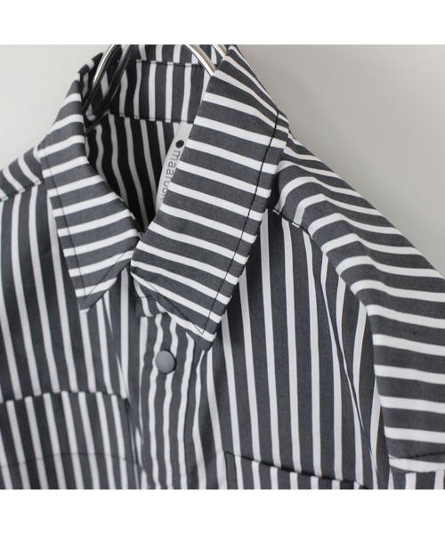 maarook（マルーク）の「ストライプミドルワイド袖リブシャツ（シャツ/ブラウス・キッズ・ブラック・140cm/150cm/160cm）」の15枚目の写真