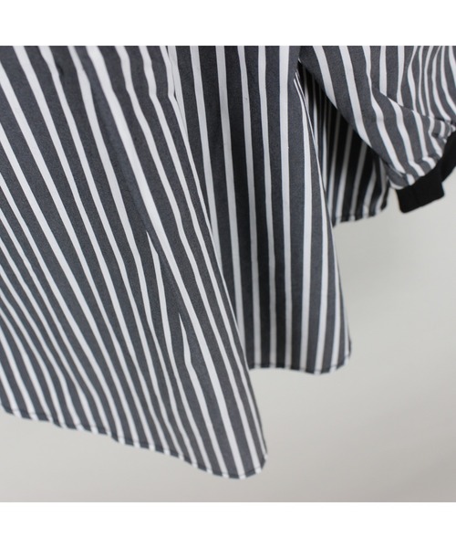 maarook（マルーク）の「ストライプミドルワイド袖リブシャツ（シャツ/ブラウス・キッズ・ブラック・140cm/150cm/160cm）」の17枚目の写真