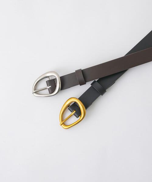 SMELLY（スメリー）の「マットニュアンスベルト（ベルト・レディース・ブラウン/ブラック・-）」の8枚目の写真