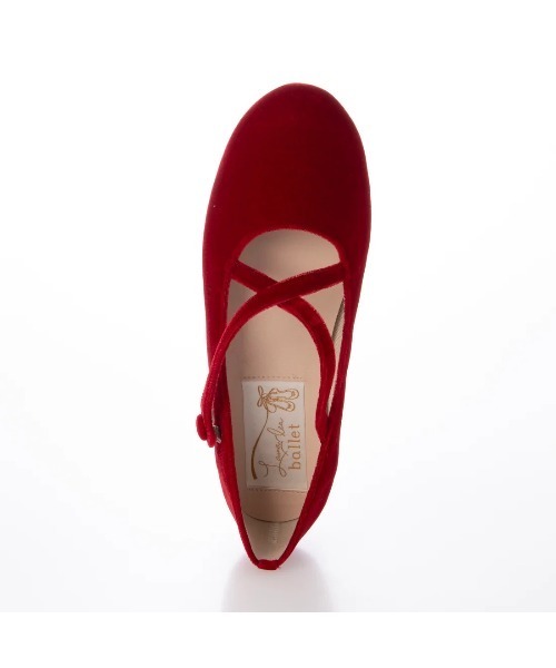 Launa lea ballet（ラウナレア バレエ）の「クロスストラップバレエシューズ(B1614A)（バレエシューズ・レディース・ブラック/レッド/ダークグリーン・23.5cm/22.5cm/22.0cm/25.0cm/24.0cm/23.0cm/24.5cm/25.5cm）」の13枚目の写真