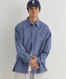 BACK NUMBER | 【BACK NUMBER】【店舗で人気】【さらっと羽織れる】ブロードチェック ビッグシルエット シャツ（リラックスシルエット）(シャツ/ブラウス)