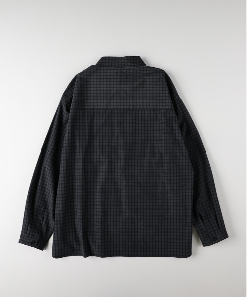 BACK NUMBER（バックナンバー）の「【BACK NUMBER】【店舗で人気】【さらっと羽織れる】ブロードチェック ビッグシルエット シャツ（リラックスシルエット）（シャツ/ブラウス・メンズ・ブラウン/グリーン/ブラック/ブルー・L/XL/M）」の19枚目の写真