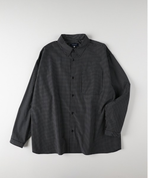 BACK NUMBER（バックナンバー）の「【BACK NUMBER】【店舗で人気】【さらっと羽織れる】ブロードチェック ビッグシルエット シャツ（リラックスシルエット）（シャツ/ブラウス・メンズ・ブラウン/グリーン/ブラック/ブルー・L/XL/M）」の20枚目の写真