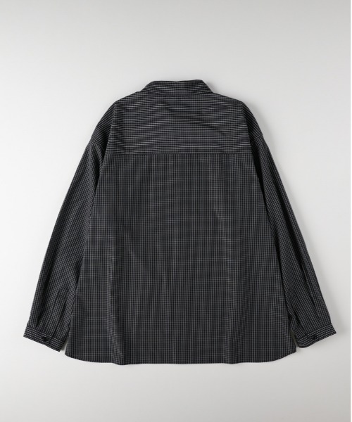 BACK NUMBER（バックナンバー）の「【BACK NUMBER】【店舗で人気】【さらっと羽織れる】ブロードチェック ビッグシルエット シャツ（リラックスシルエット）（シャツ/ブラウス・メンズ・ブラウン/グリーン/ブラック/ブルー・L/XL/M）」の21枚目の写真