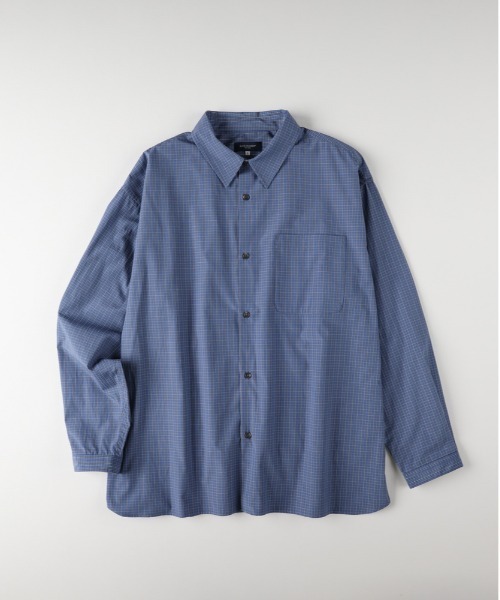 BACK NUMBER（バックナンバー）の「【BACK NUMBER】【店舗で人気】【さらっと羽織れる】ブロードチェック ビッグシルエット シャツ（リラックスシルエット）（シャツ/ブラウス・メンズ・ブラウン/グリーン/ブラック/ブルー・L/XL/M）」の22枚目の写真