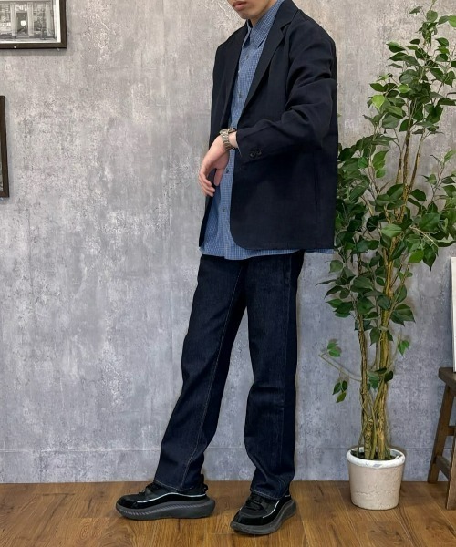 BACK NUMBER（バックナンバー）の「【BACK NUMBER】【店舗で人気】【さらっと羽織れる】ブロードチェック ビッグシルエット シャツ（リラックスシルエット）（シャツ/ブラウス・メンズ・ブラウン/グリーン/ブラック/ブルー・L/XL/M）」の13枚目の写真