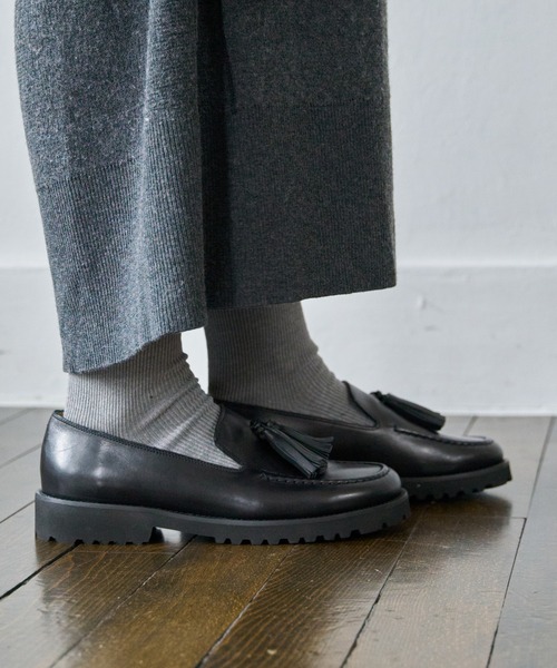 FABIO RUSCONI（ファビオルスコーニ）の「【FABIO RUSCONI】オブリークトウタッセルローファー(F51638)（ローファー・レディース・ブラック/ブラック系その他・38/37/36/35/39）」の6枚目の写真