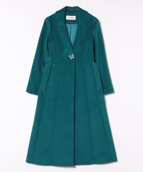 LILY BROWN(リリーブラウン)の「【WEB限定サイズあり】チェスターコート(チェスターコート・レディース・アイボリー/ライトグレー/ブラック/ネイビー/グリーン・0/1/2)」の4枚目の写真