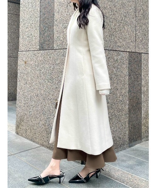 LILY BROWN(リリーブラウン)の「【WEB限定サイズあり】チェスターコート(チェスターコート・レディース・アイボリー/ライトグレー/ブラック/ネイビー/グリーン・0/1/2)」の18枚目の写真