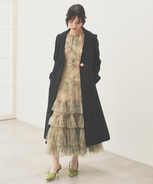 LILY BROWN(リリーブラウン)の「【WEB限定サイズあり】チェスターコート(チェスターコート・レディース・アイボリー/ライトグレー/ブラック/ネイビー/グリーン・0/1/2)」の19枚目の写真