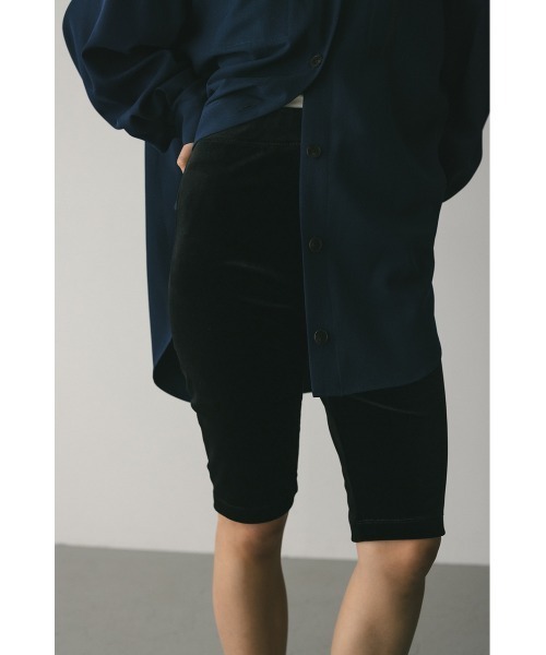 STYLEMIXER（スタイルミキサー）の「【秋服】ベロアバイカーパンツ（その他パンツ・レディース・ブラック/ブラウン・SMALL/MEDIUM）」の3枚目の写真