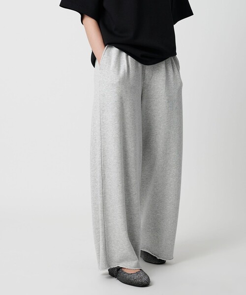 CITEN（シテン）の「<CITEN>タックスウェットワイドパンツ（スウェットパンツ・レディース・ブラック/ライトグレー/ダークブラウン・M/S）」の4枚目の写真