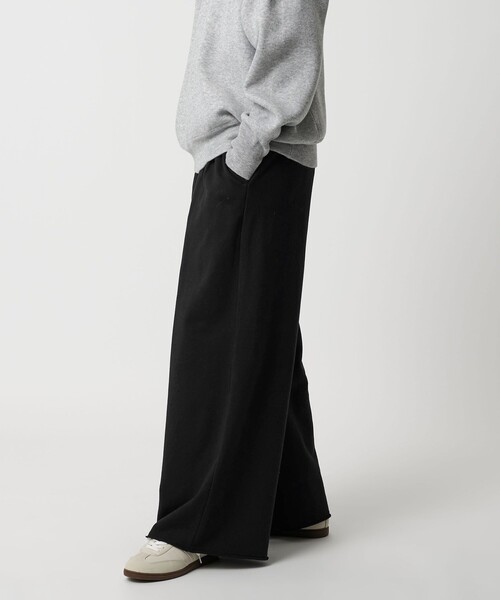 CITEN（シテン）の「<CITEN>タックスウェットワイドパンツ（スウェットパンツ・レディース・ブラック/ライトグレー/ダークブラウン・M/S）」の7枚目の写真