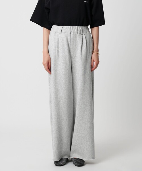 CITEN（シテン）の「<CITEN>タックスウェットワイドパンツ（スウェットパンツ・レディース・ブラック/ライトグレー/ダークブラウン・M/S）」の10枚目の写真