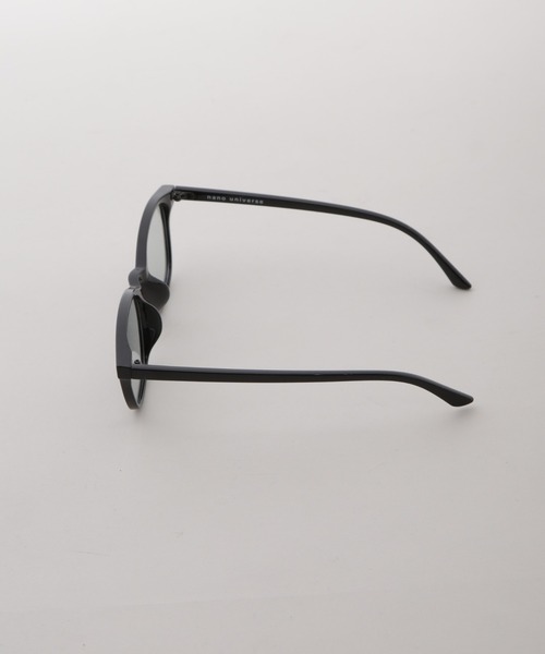 NANO universe（ナノユニバース）の「アイウェア/ウェリントン型 セルフレーム１（サングラス・メンズ・グレー/オレンジ・FREE）」の4枚目の写真