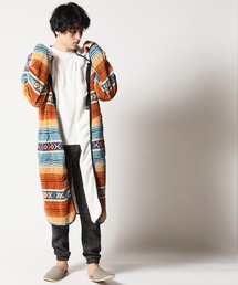 ARCADE | 着る毛布 総柄フリース ルームウェア ガウンパーカー(ガウン/バスローブ)