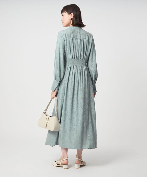 セール】ジャカード ウエスト タック ワンピース 2（ワンピース