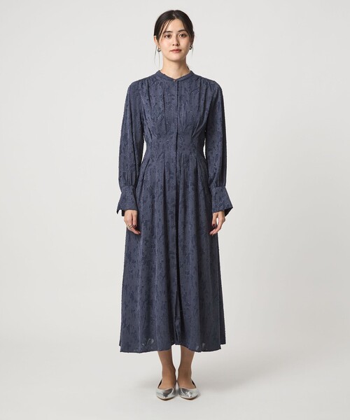 セール】ジャカード ウエスト タック ワンピース 2（ワンピース