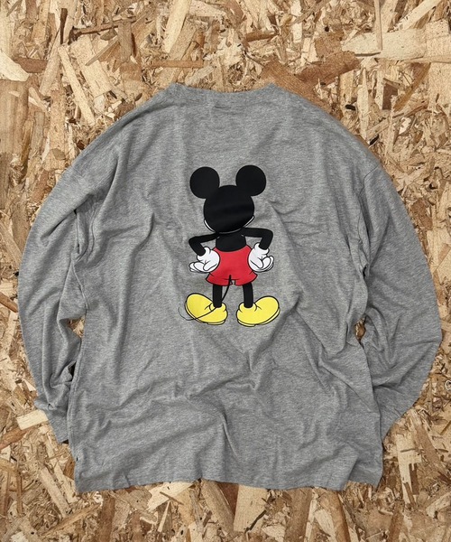 Disney（ディズニー）の「【Disney/ディズニー】　MICKEY　ミッキーマウス　　オーバーサイズ　半袖Tシャツ（スウェット・メンズ・グレー系その他/オフホワイト/杢グレー/チャコールグレー/ダークグリーン/ホワイト系その他2/ホワイト系その他/ベージュ系その他/ホワイト系その他3/オレンジ/ベージュ/ネイビー/グレー系その他2/グレー系その他3/グレー系その他4/グリーン系その他・M/L/XL）」の10枚目の写真