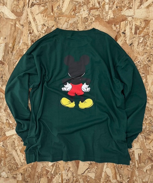 Disney（ディズニー）の「【Disney/ディズニー】　MICKEY　ミッキーマウス　　オーバーサイズ　半袖Tシャツ（スウェット・メンズ・グレー系その他/オフホワイト/杢グレー/チャコールグレー/ダークグリーン/ホワイト系その他2/ホワイト系その他/ベージュ系その他/ホワイト系その他3/オレンジ/ベージュ/ネイビー/グレー系その他2/グレー系その他3/グレー系その他4/グリーン系その他・M/L/XL）」の11枚目の写真