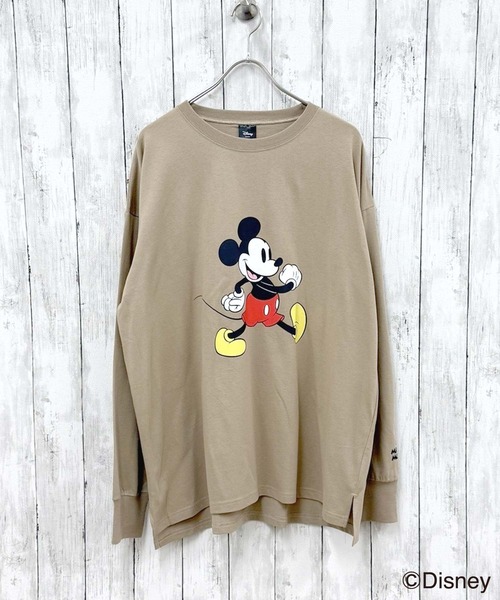 Disney（ディズニー）の「【Disney/ディズニー】　MICKEY　ミッキーマウス　　オーバーサイズ　半袖Tシャツ（スウェット・メンズ・グレー系その他/オフホワイト/杢グレー/チャコールグレー/ダークグリーン/ホワイト系その他2/ホワイト系その他/ベージュ系その他/ホワイト系その他3/オレンジ/ベージュ/ネイビー/グレー系その他2/グレー系その他3/グレー系その他4/グリーン系その他・M/L/XL）」の21枚目の写真