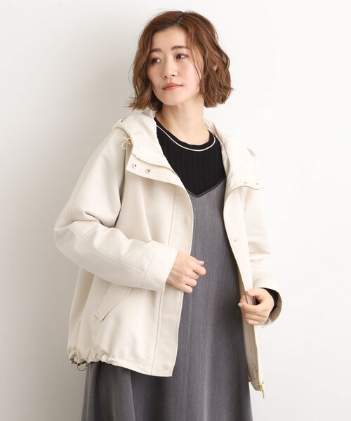 grove（グローブ）の「【名品アウター/3WAY・はっ水】ボアライナー付マウンテンパーカ（ブルゾン・レディース・オフホワイト/ブラック/ナチュラル/ブラウン系その他・01/02/03/04/05）」の9枚目の写真