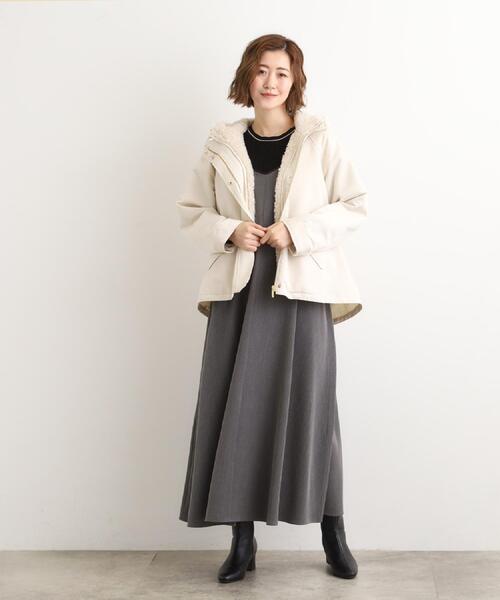 grove（グローブ）の「【名品アウター/3WAY・はっ水】ボアライナー付マウンテンパーカ（ブルゾン・レディース・オフホワイト/ブラック/ナチュラル/ブラウン系その他・01/02/03/04/05）」の10枚目の写真