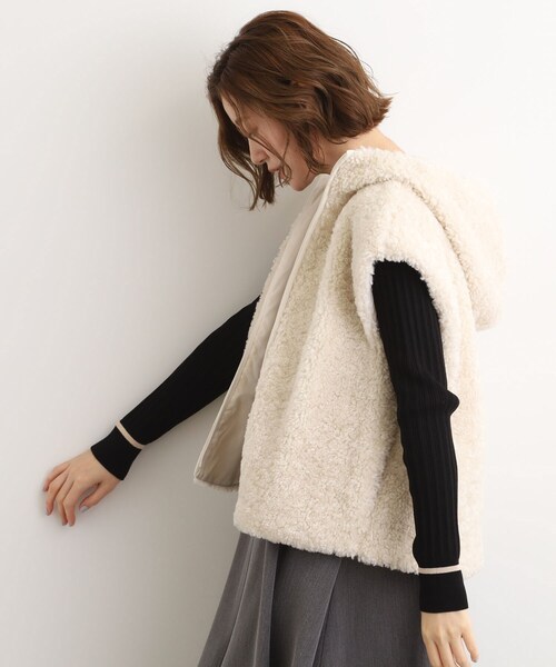 grove（グローブ）の「【名品アウター/3WAY・はっ水】ボアライナー付マウンテンパーカ（ブルゾン・レディース・オフホワイト/ブラック/ナチュラル/ブラウン系その他・01/02/03/04/05）」の11枚目の写真