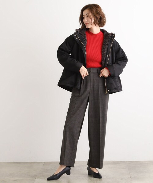 grove（グローブ）の「【名品アウター/3WAY・はっ水】ボアライナー付マウンテンパーカ（ブルゾン・レディース・オフホワイト/ブラック/ナチュラル/ブラウン系その他・01/02/03/04/05）」の16枚目の写真