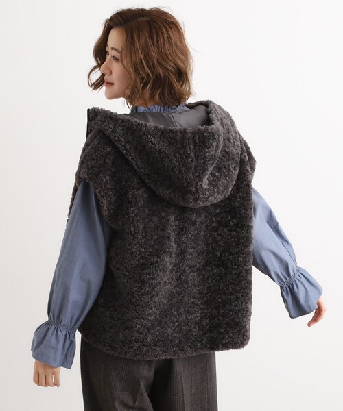 23区GOLF　アウター　フード　ボアライナー　ストレッチ　撥水　防風　タグ付き 23区GOLF アウター フード ボアライナー ストレッチ 撥水 防風 タグ