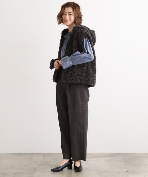 grove（グローブ）の「【名品アウター/3WAY・はっ水】ボアライナー付マウンテンパーカ（ブルゾン・レディース・オフホワイト/ブラック/ナチュラル/ブラウン系その他・01/02/03/04/05）」の20枚目の写真