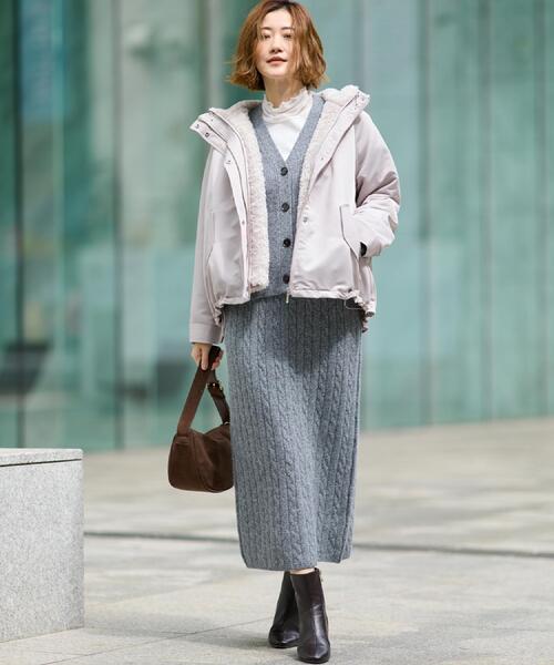 grove（グローブ）の「【名品アウター/3WAY・はっ水】ボアライナー付マウンテンパーカ（ブルゾン・レディース・オフホワイト/ブラック/ナチュラル/ブラウン系その他・01/02/03/04/05）」の22枚目の写真