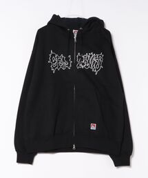 BEN DAVIS（ベンデイビス）の「【BEN DAVIS/ベンデイビス】フロント ワッペン フルジップ フーディー ヘビーウェイト 裏起毛（パーカー・メンズ）」