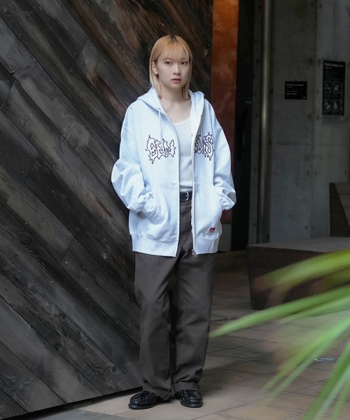 BEN DAVIS(ベンデイビス)の「【BEN DAVIS/ベンデイビス】フロント ワッペン フルジップ フーディー ヘビーウェイト 裏起毛(パーカー・メンズ・ネイビー/グレー/ブラック・MEDIUM/X-LARGE/LARGE)」の17枚目の写真