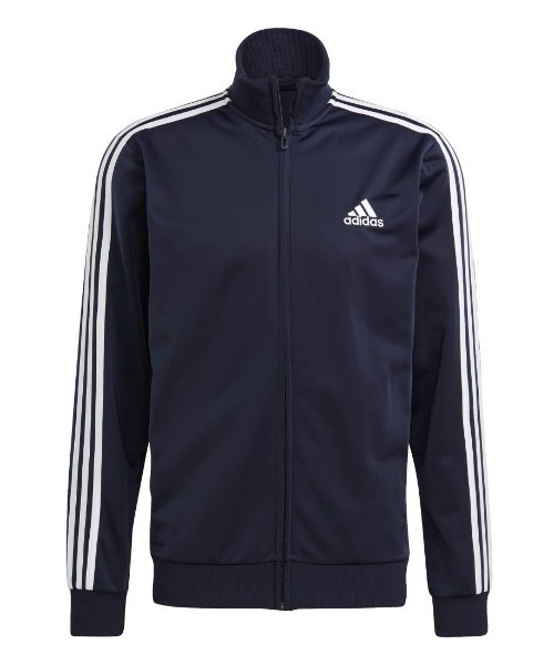 adidas(アディダス)の「アディダス adidas PRIMEGREEN エッセンシャルズ 3ストライプス トラックスーツ(ジャージ・メンズ・ネイビー・S/M/L/LL/3L)」の2枚目の写真