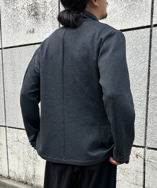 VENCEEXCHANGE（ヴァンスエクスチェンジ）の「スタンドジャケット（テーラードジャケット・メンズ・ネイビー/グレー・LL/M/L）」の6枚目の写真