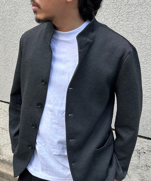 VENCEEXCHANGE（ヴァンスエクスチェンジ）の「スタンドジャケット（テーラードジャケット・メンズ・ネイビー/グレー・LL/M/L）」の5枚目の写真