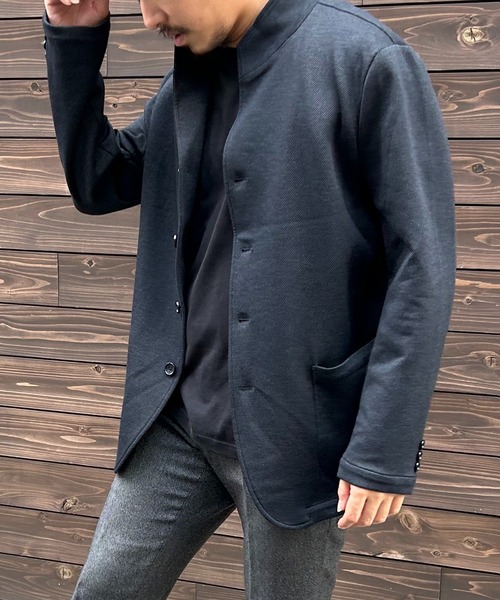 VENCEEXCHANGE（ヴァンスエクスチェンジ）の「スタンドジャケット（テーラードジャケット・メンズ・ネイビー/グレー・LL/M/L）」の11枚目の写真