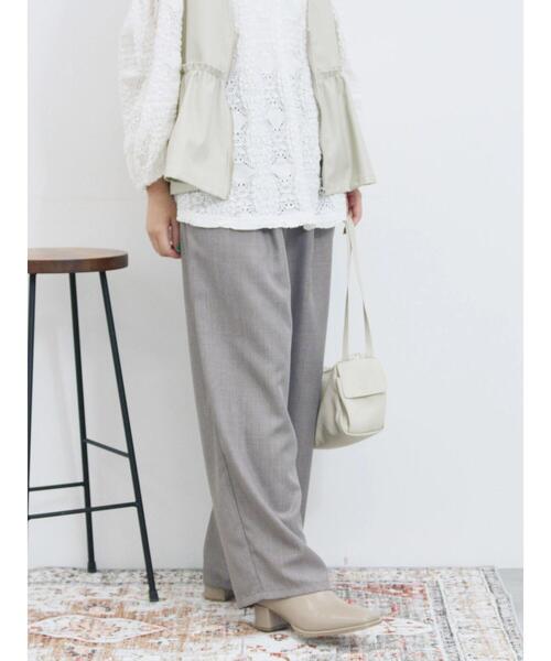 Samansa Mos2 blue（サマンサモスモスブルー）の「タックイージーパンツ（その他パンツ・レディース・チャコールグレー/ブラウン/グレー・F）」の7枚目の写真