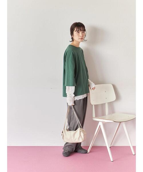 Samansa Mos2 blue（サマンサモスモスブルー）の「タックイージーパンツ（その他パンツ・レディース・チャコールグレー/ブラウン/グレー・F）」の19枚目の写真