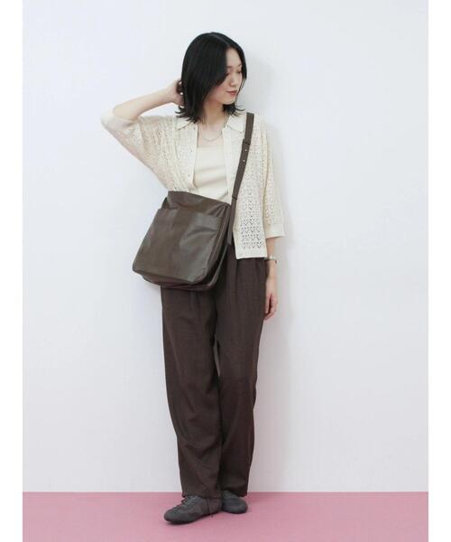 Samansa Mos2 blue（サマンサモスモスブルー）の「タックイージーパンツ（その他パンツ・レディース・チャコールグレー/ブラウン/グレー・F）」の18枚目の写真