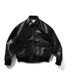 LFYT（エルエフワイティー）の「LFYT ラファイエット【Lafayette】- エンボス ロゴ レザージャケット【LEATHER EMBOSS JACKET LA251006】（ブルゾン）」