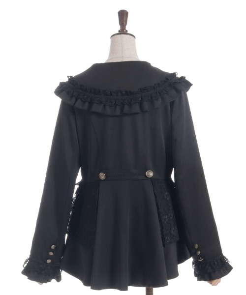 axes femme（アクシーズファム）の「フィッシュテールレースジャケット（テーラードジャケット・レディース・キナリ/ダークグリーン/ブラック・FREE）」の19枚目の写真
