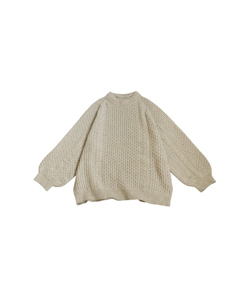 antiqua(アンティカ)の「ケーブル編みニット(ニット/セーター・レディース・ブラック/グリーン/ベージュ・ONESIZE)」の16枚目の写真