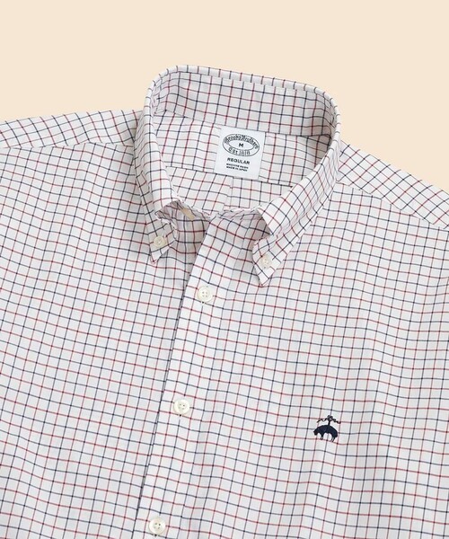 BROOKS BROTHERS(ブルックスブラザーズ)の「ラグジュアリー コットンツイル GFロゴ チェック カジュアルシャツ Regular Fit(シャツ/ブラウス・メンズ・ブルー/レッド/ブラウン・MEDIUM/SMALL/LARGE)」の13枚目の写真