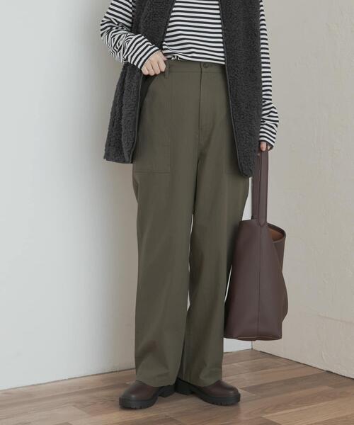 URBAN RESEARCH DOORS（アーバンリサーチドアーズ）の「カポックベイカーイージーパンツ（その他パンツ・レディース・カーキ/チャコールグレー・MEDIUM/SMALL）」の15枚目の写真