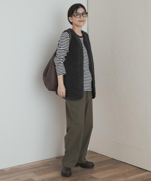 URBAN RESEARCH DOORS（アーバンリサーチドアーズ）の「カポックベイカーイージーパンツ（その他パンツ・レディース・カーキ/チャコールグレー・MEDIUM/SMALL）」の17枚目の写真