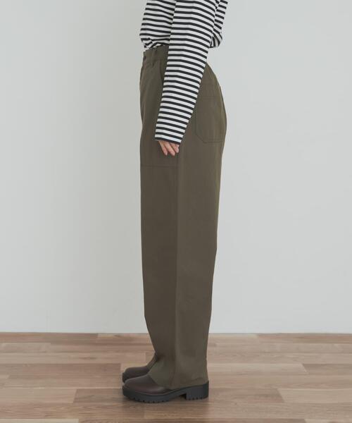 URBAN RESEARCH DOORS（アーバンリサーチドアーズ）の「カポックベイカーイージーパンツ（その他パンツ・レディース・カーキ/チャコールグレー・MEDIUM/SMALL）」の19枚目の写真