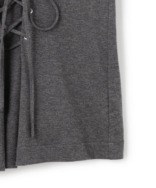 uncrave(アンクレイヴ)の「プレーンジャージー 2WAYレースアップトップス(Tシャツ/カットソー・レディース・ブラック系/グレー系/ホワイト系/レッド系/ブラウン系・F)」の16枚目の写真