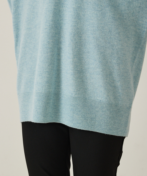 qualite(カリテ)の「【ウール100%】ウールVネックプルオーバー/秋服/冬服/ニット/チクチクしない/ハイゲージニット(ニット/セーター・レディース・ベージュ/ブラック/ブルー・フリー)」の22枚目の写真